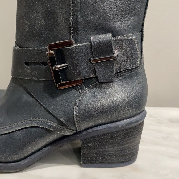 Donald J Pliner Gray Diem Boots Booties Size 6 - Picture 3 of 9